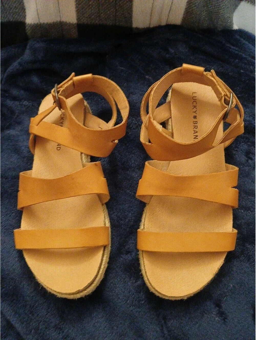 Women's Lucky Brand Strappy Wedge Sandal W 7.5